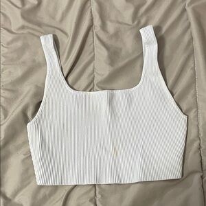 Aritzia Babaton Sculpt Knit Squareneck
Cropped Tank White